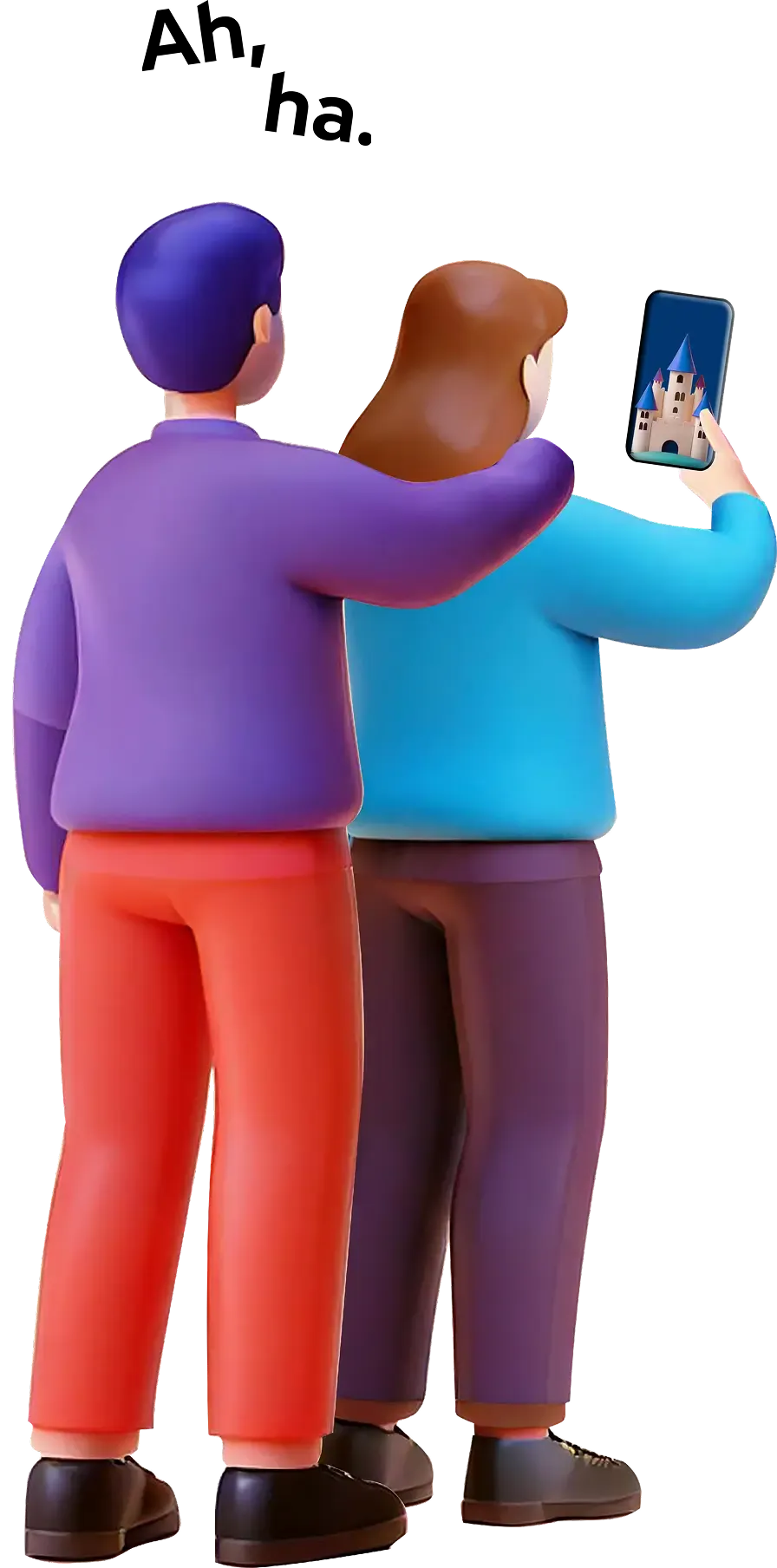 Paar macht ein Foto Illustration